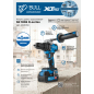 Дрель-шуруповерт аккумуляторная ударная BULL SR 1806 R-series XLTpro Xcase (2329060) - Фото 2