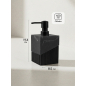 Дозатор для жидкого мыла PERFECTO LINEA Element Marble черный (35-618601) - Фото 6