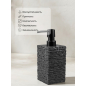 Дозатор для жидкого мыла PERFECTO LINEA StoneWave черный (35-130801) - Фото 5