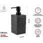 Дозатор для жидкого мыла PERFECTO LINEA StoneWave черный (35-130801) - Фото 9