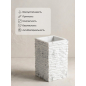 Стакан PERFECTO LINEA StoneWave белый (35-130812) - Фото 5