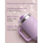 Термокружка c трубочкой PERFECTO LINEA Styley blooming lilac 1,18 л (27-120012) - Фото 4