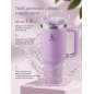 Термокружка c трубочкой PERFECTO LINEA Styley blooming lilac 1,18 л (27-120012) - Фото 6