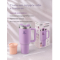 Термокружка c трубочкой PERFECTO LINEA Styley blooming lilac 1,18 л (27-120012) - Фото 7