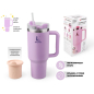 Термокружка c трубочкой PERFECTO LINEA Styley blooming lilac 1,18 л (27-120012) - Фото 9