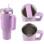 Термокружка c трубочкой PERFECTO LINEA Styley blooming lilac 1,18 л (27-120012) - Фото 11