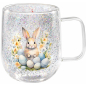 Кружка стеклянная PERFECTO LINEA Easter-1 с двойными стенками 380 мл (30-380263) - Фото 3