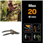 Сучкорез FISKARS L28 SingleStep (112160) и Секатор плоскостной FISKARS P26 Single Step (1000567) FISKARS Set (1057760) - Фото 8