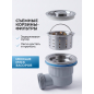 Сифон для кухни выпуск 3 1/2" гибкая труба 1 1/2" - 32/40/50 мм AV Engineering (AVE129784) - Фото 6