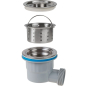Сифон для кухни выпуск 3 1/2" гибкая труба 1 1/2" - 32/40/50 мм AV Engineering (AVE129784) - Фото 15