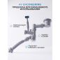 Сифон для кухни 2 перелива выпуск 3 1/2" с гибкой трубой 1 1/2" - 32/40/50мм AV ENGINEERING (AVE129783) - Фото 10