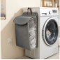 Корзина для белья PERFECTO LINEA 55x39x12 см серая (47-483612) - Фото 5