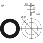 Прокладка резиновая 1" AV ENGINEERING 100 штук (AVECA-0029) - Фото 2