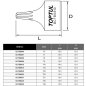 Бита ударная 1/4" TORX T6 TOPTUL (BCFB0806) - Фото 3