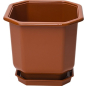 Кашпо для цветов 12х12х13 cм DRINA (10005)