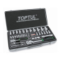 Набор инструментов 1/4", 1/2" 6 граней 34 предмета TOPTUL (GCAD3402)
