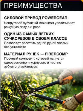 Сучкорез FISKARS PowerGear
