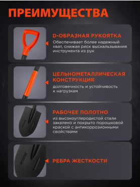 Лопата штыковая STARTUL Garden 