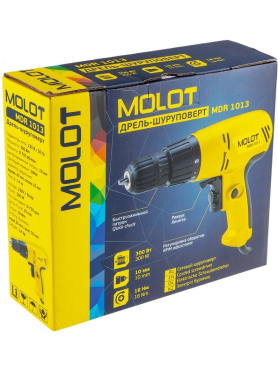 Дрель-шуруповерт сетевая MOLOT MDR 1013