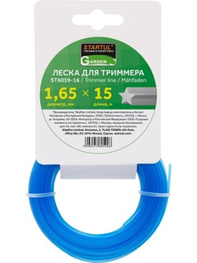Леска для триммера d 1,65 мм STARTUL GARDEN