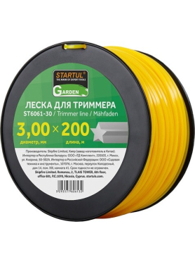 Леска для триммера d 3 мм STARTUL Garden