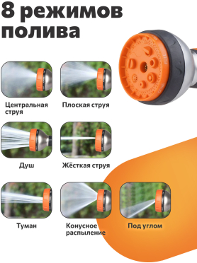 Пистолет-распылитель металлический 7-позиционный STARTUL GARDEN 