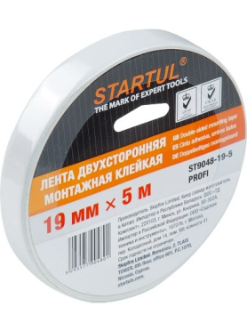 Лента двухсторонняя клейкая монтажная STARTUL Profi 
