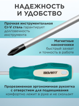 Набор отверток 4 предмета ВОЛАТ 