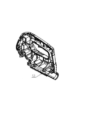 Корпус правый для электролобзика WORTEX UK6204-53