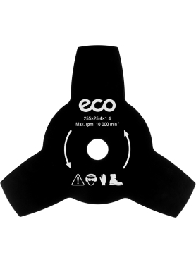 Нож для мотокосы 3 зуба 255х1.4х25.4 мм ECO 