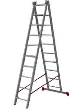 Лестница двухсекционная алюминиевая STARTUL ST9946