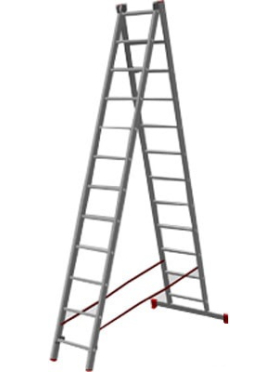 Лестница двухсекционная алюминиевая STARTUL ST9946
