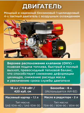 Культиватор бензиновый FERMER FM-1617MXL