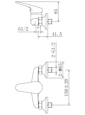 Смеситель для душа AV ENGINEERING AVFCB5-A151 