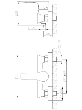 Смеситель для душа AV ENGINEERING AVJAR5-A236 
