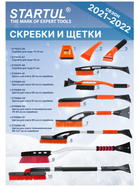 Скребок для льда с водосгоном STARTUL Master 