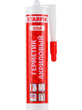 Герметик акриловый STARFIX белый 300 мл 