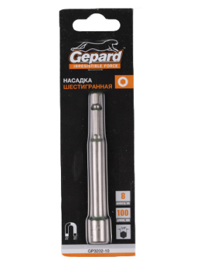 Бита для шуруповерта торцевая магнитная GEPARD