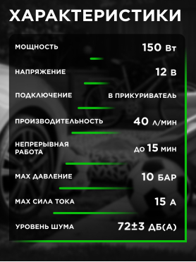 Компрессор автомобильный ECO AE-016-1