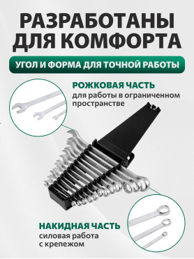 Набор ключей комбинированных 6-22 мм 12 предметов PRO STARTUL GT 