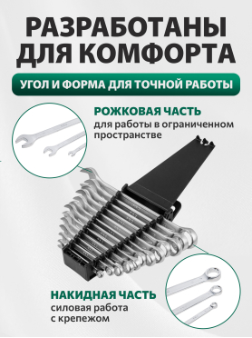 Набор ключей комбинированных 6-22 мм 12 предметов PRO STARTUL GT 