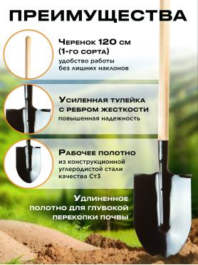 Лопата штыковая STARTUL Garden 