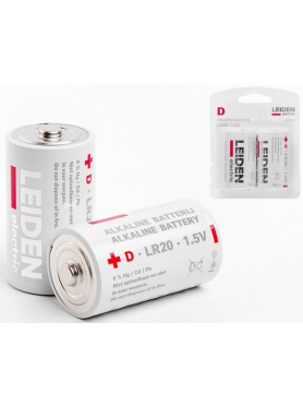 Батарейка D/LR20 LEIDEN ELECTRIC 1,5 V алкалиновая 2 штуки 