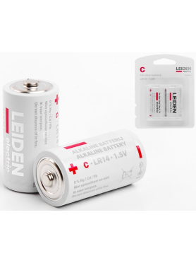 Батарейка C LEIDEN ELECTRIC 1,5 V алкалиновая 2 штуки 