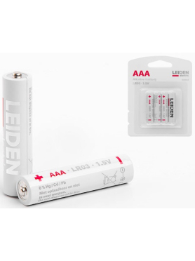 Батарейка AAA LEIDEN ELECTRIC 1,5 V алкалиновая 4 штуки 