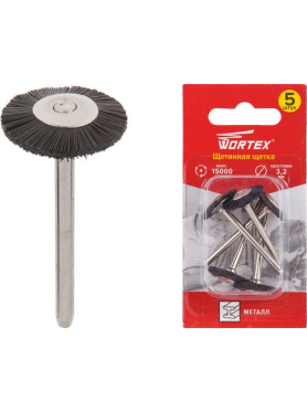Щетка для гравера 19 мм WORTEX 5 штук 