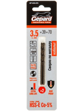 Сверло по металлу GEPARD HSS-Co