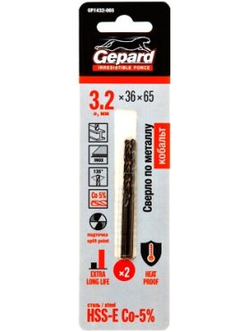 Сверло по металлу GEPARD HSS-Co