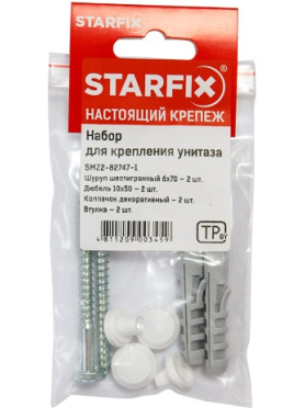 Набор для крепления унитаза 6х70 мм STARFIX 