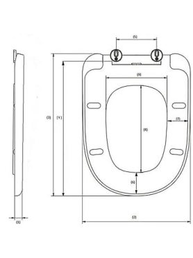 Сиденье для унитаза AV ENGINEERING Art белое 